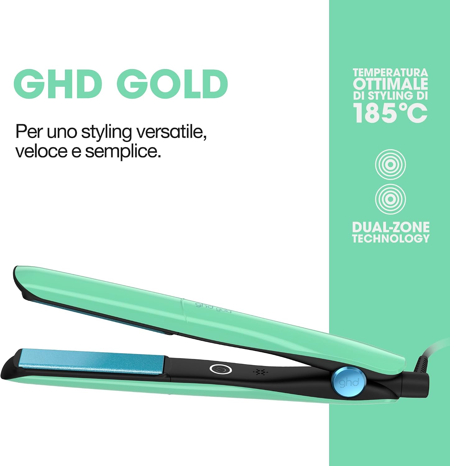 Thumbnail 1 de ghd Gold: piastra professionale per piega liscia e mosso, dual-zone con sensori termici