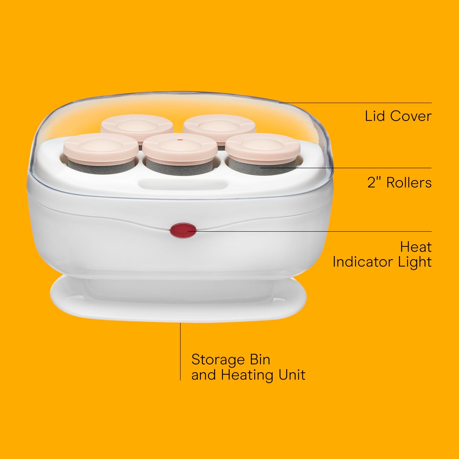 Thumbnail 1 de Conair Double Ceramic Hot Rollers 1.5-Inch for Hair