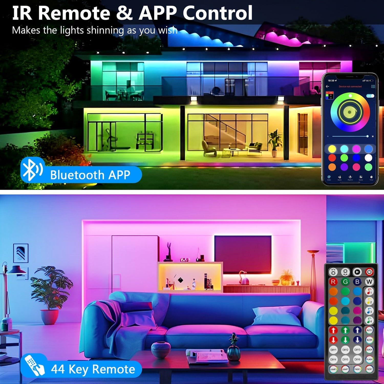 Detalle 2 de LED Strip 10m Bluetooth RGB