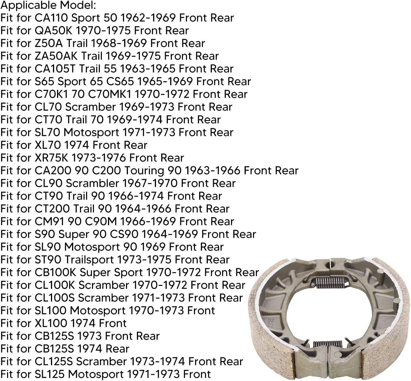 Detalle de KIMISS Brake Shoes 45120-001-010