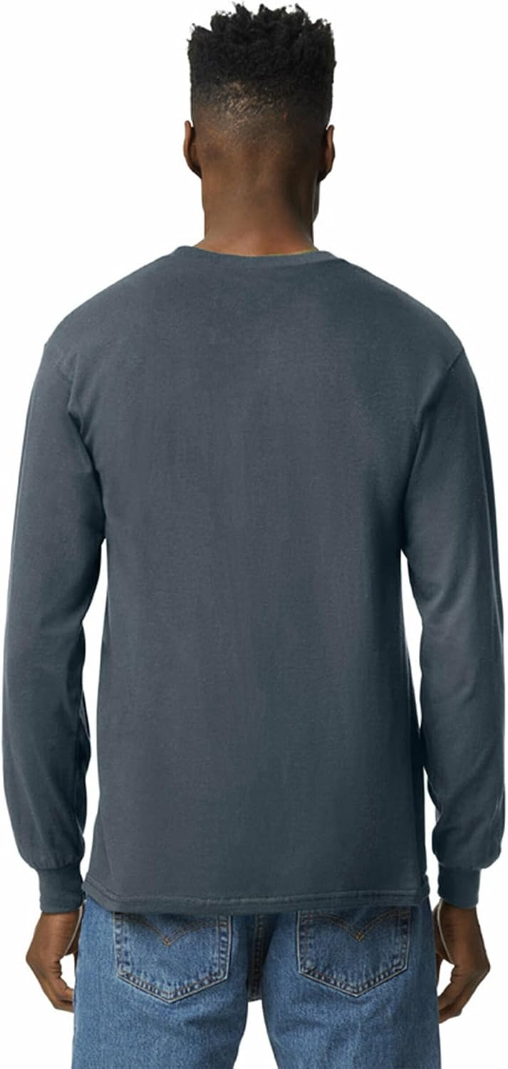 Detalle de Gildan Ultra Cotton G2400 långärmad T-shirt för herr, bomull, 3-pack