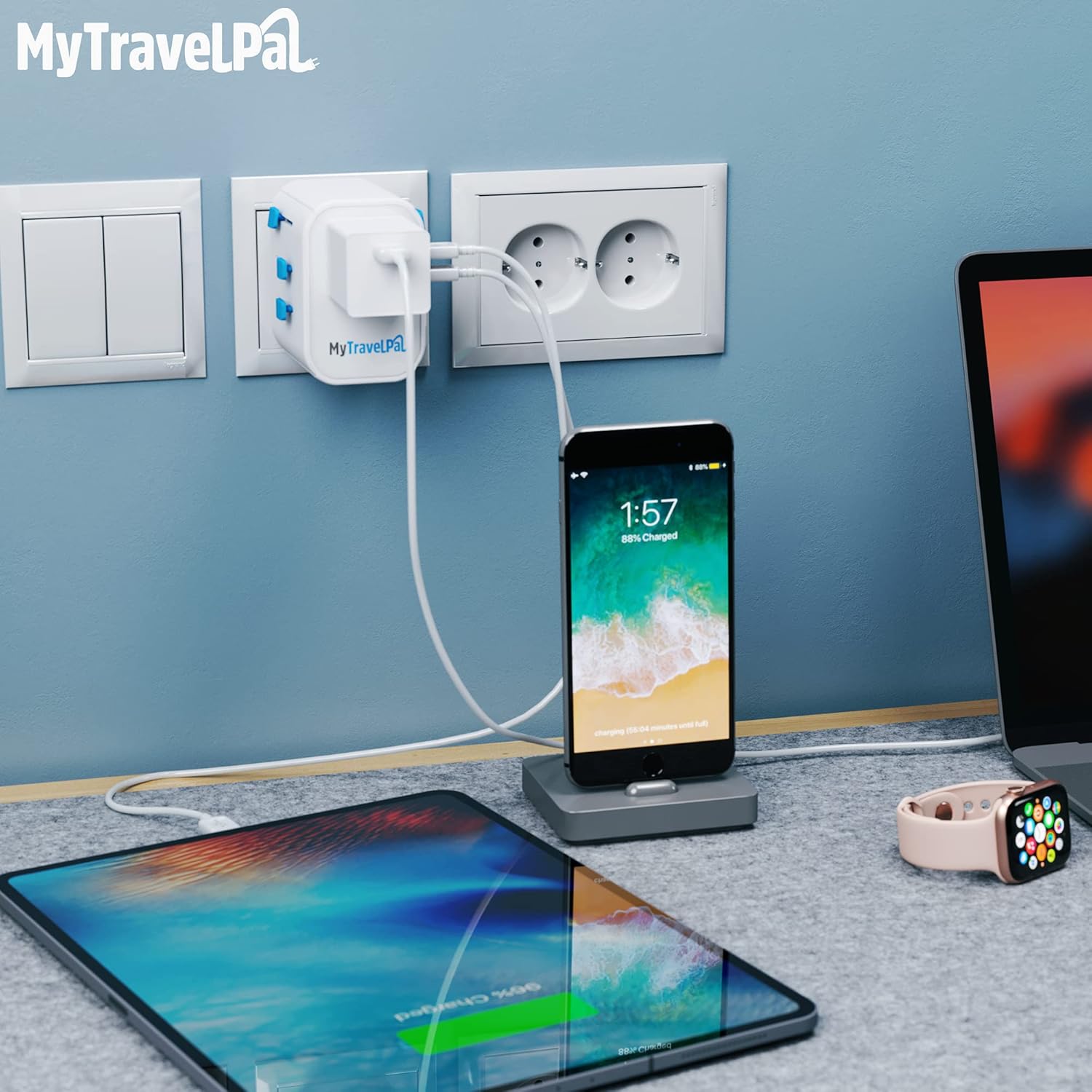 Thumbnail 6 de MyTravelPal Pro Grounded Travel Adapter 10A