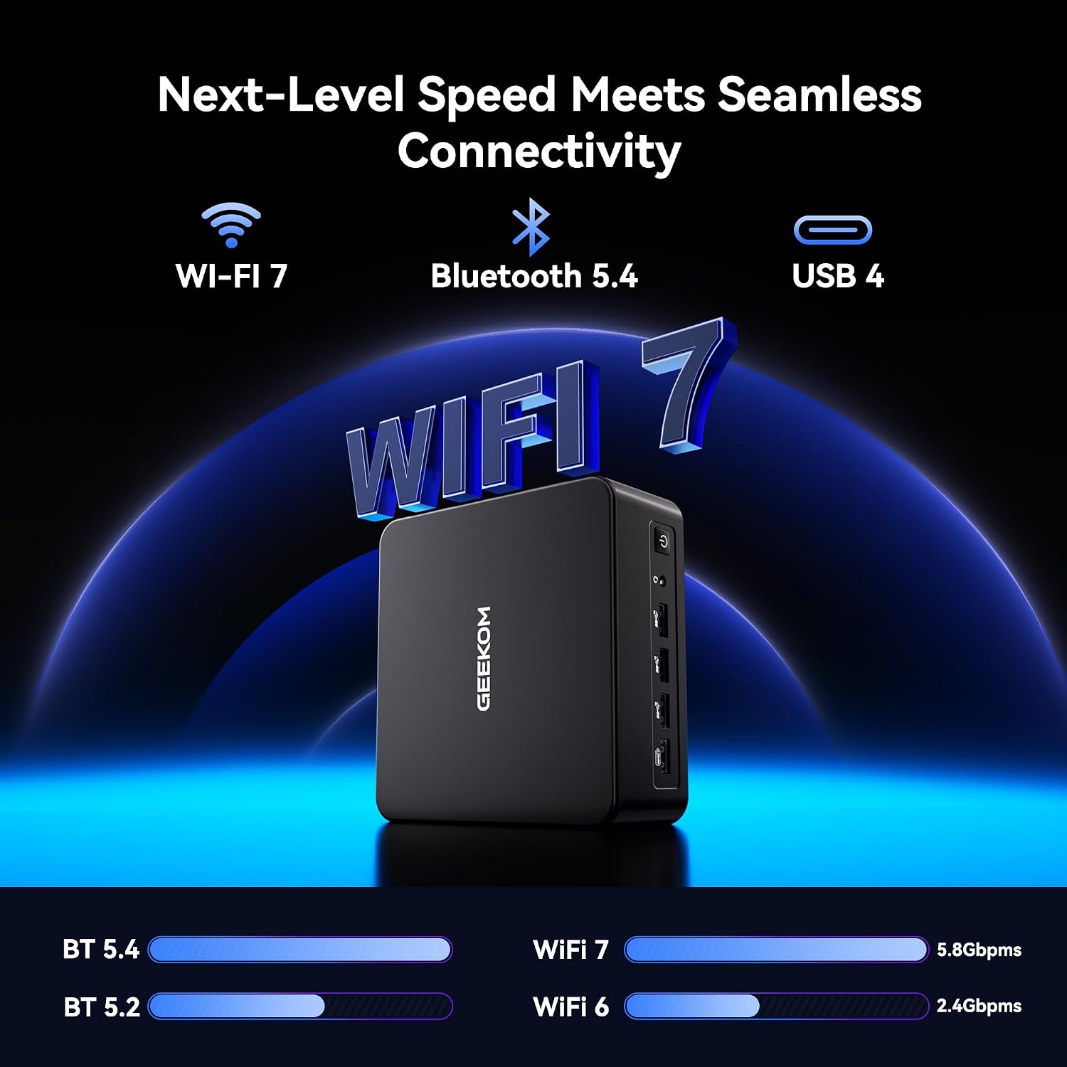 Detalle de GEEKOM 2026 IT13MAX AI Mini PC with Windows 11 Pro, 24GB RAM, 500GB SSD, AI NPU & Arc GPU