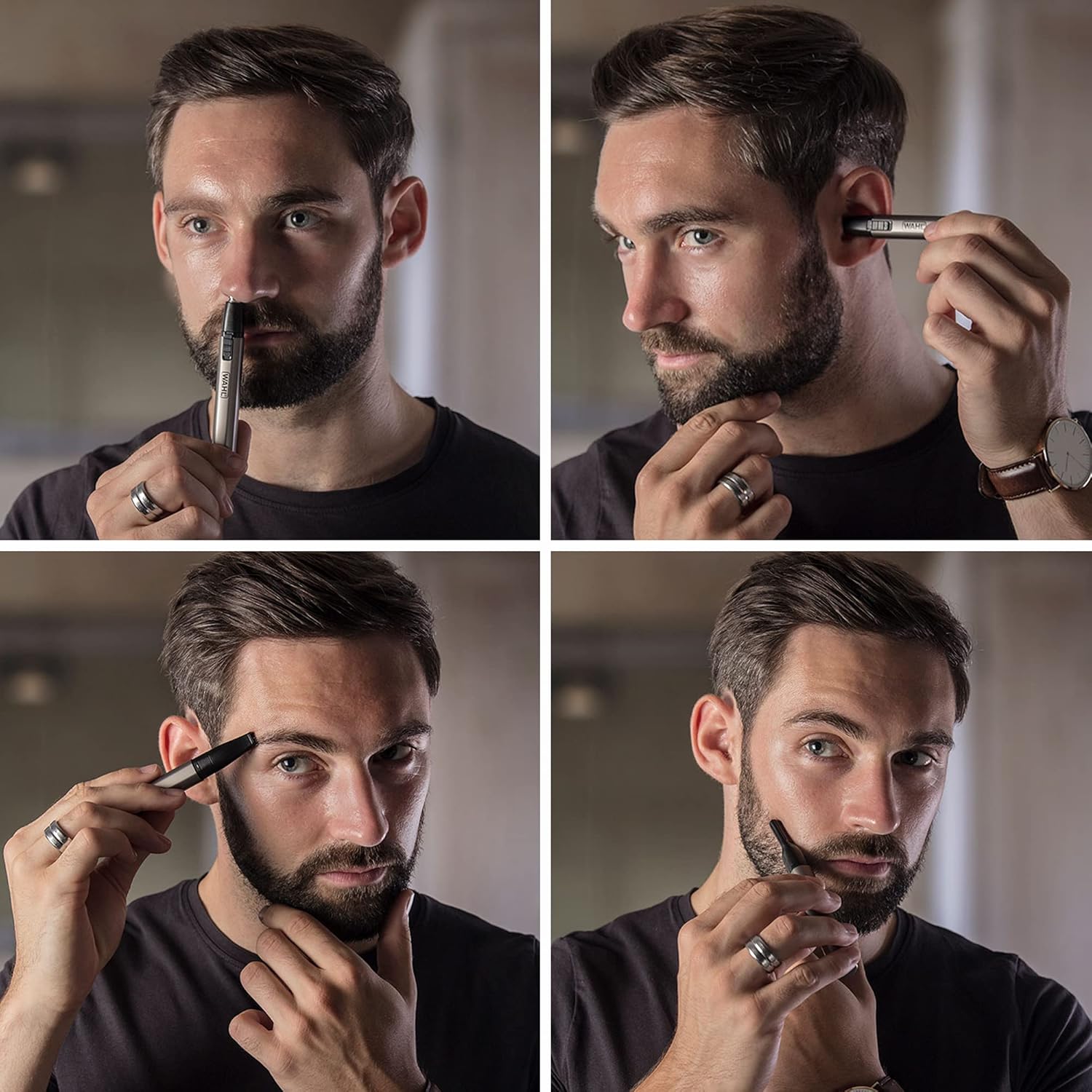 Detalle de Wahl Micro Finisher Nose Hair Trimmer 3-in-1: Nose, Ear and Eyebrow Care