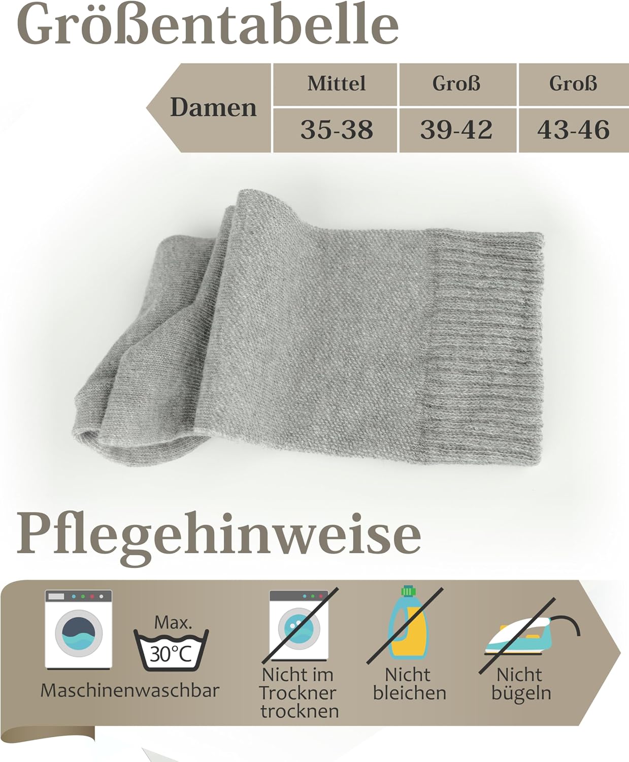 Thumbnail 3 de Fiera Besa Unisex Diabetiker Cotton Crew – skarpetki bezszwowe, 4 pary