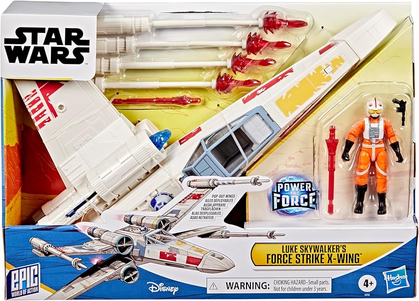 Thumbnail 1 de Star Wars Epic World of Action Luke Skywalker Force Strike X-Wing