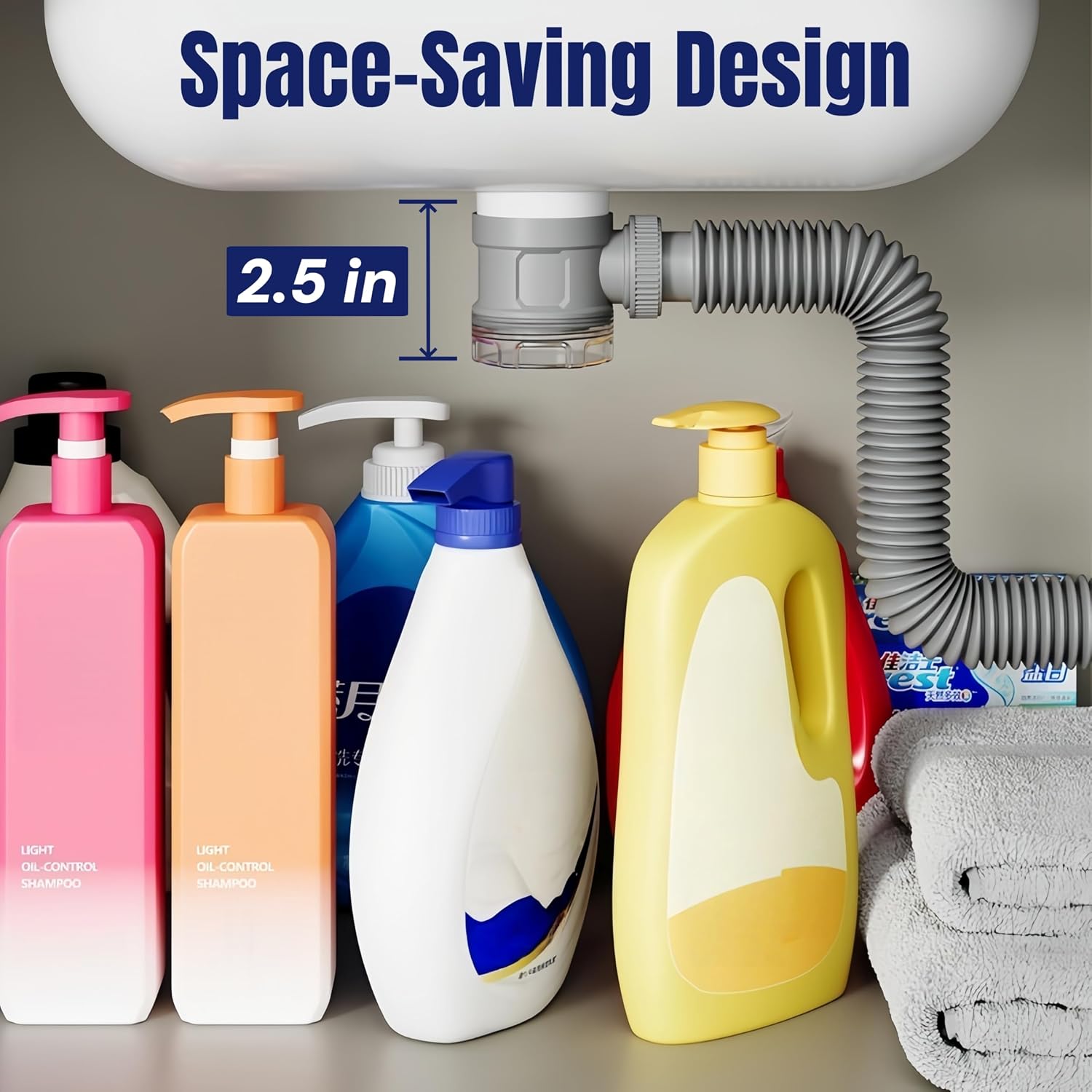 Detalle 2 de Bathroom Sink Drain Kit for 1-1/4-inch and 1-1/2-inch Drains