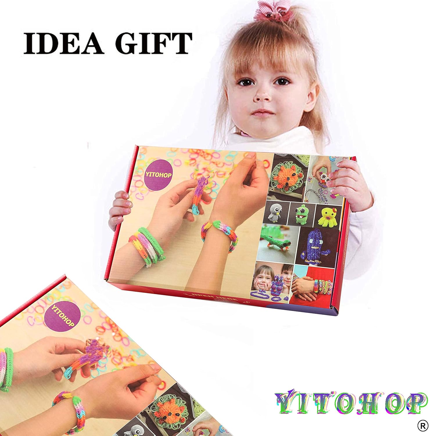 Thumbnail 4 de YITOHOP 12080+ Loom Bands Set for Bracelet Making (DIY arts & crafts kit)