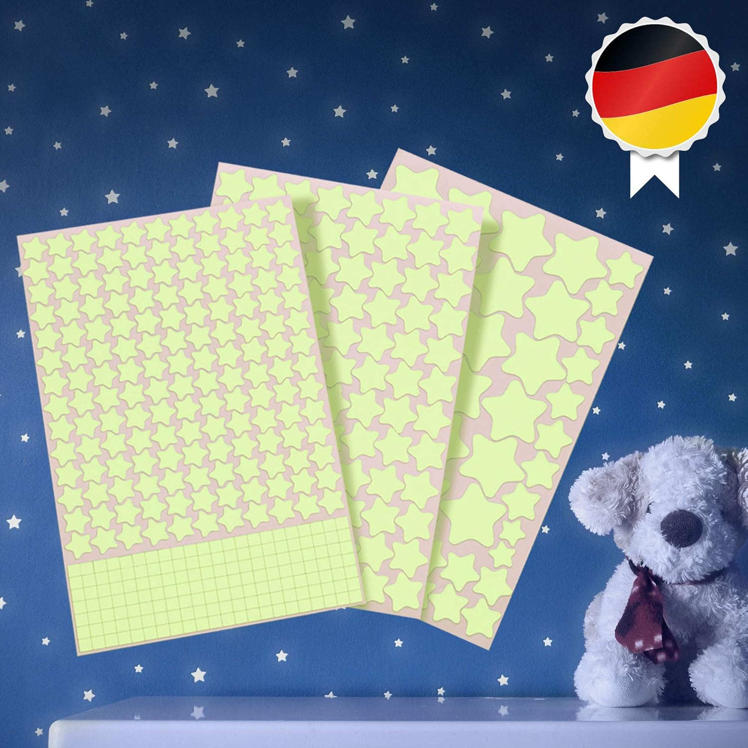 Thumbnail 6 de Paraboo Luna fluorescente 30 cm adesivo per cameretta 🌙