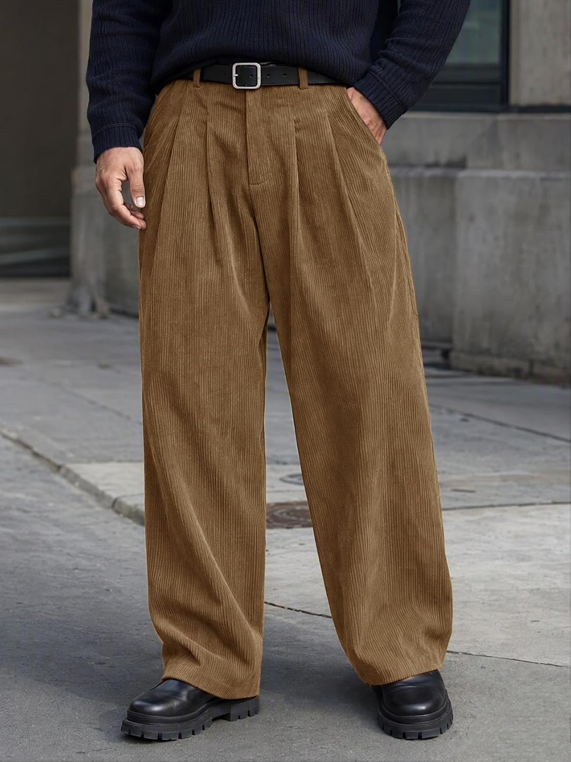 Detalle de Runcati Men's Corduroy Pants, 30"/32" Inseam