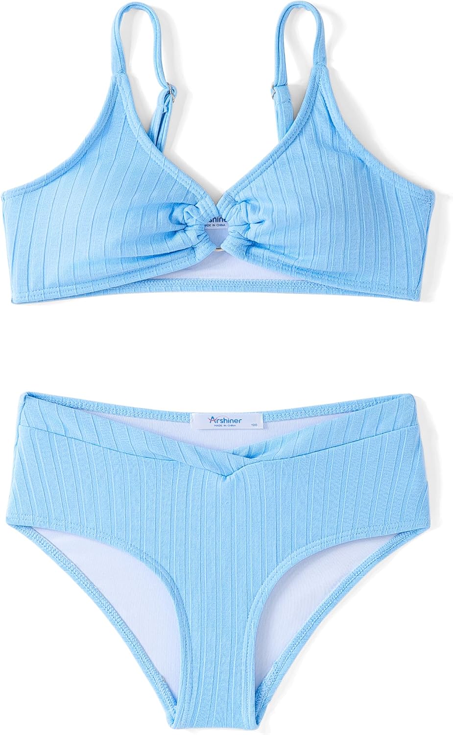 Thumbnail 6 de Ensemble bikini côtelé enfant Arshiner (7 à 15 ans) – haut ajustable + slip/tankini