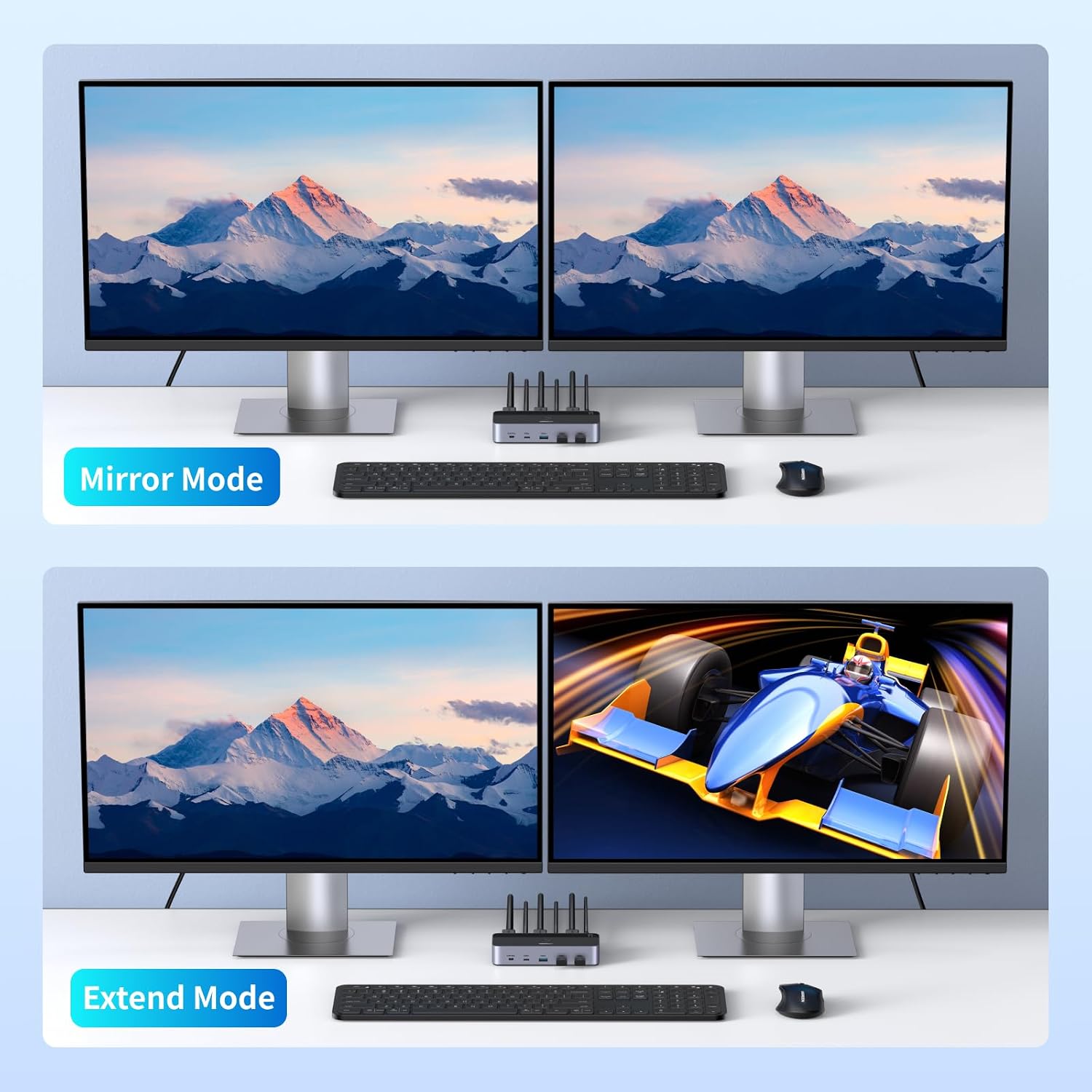 Detalle 2 de UGREEN HDMI KVM Switch 4K@60Hz for 2 PCs