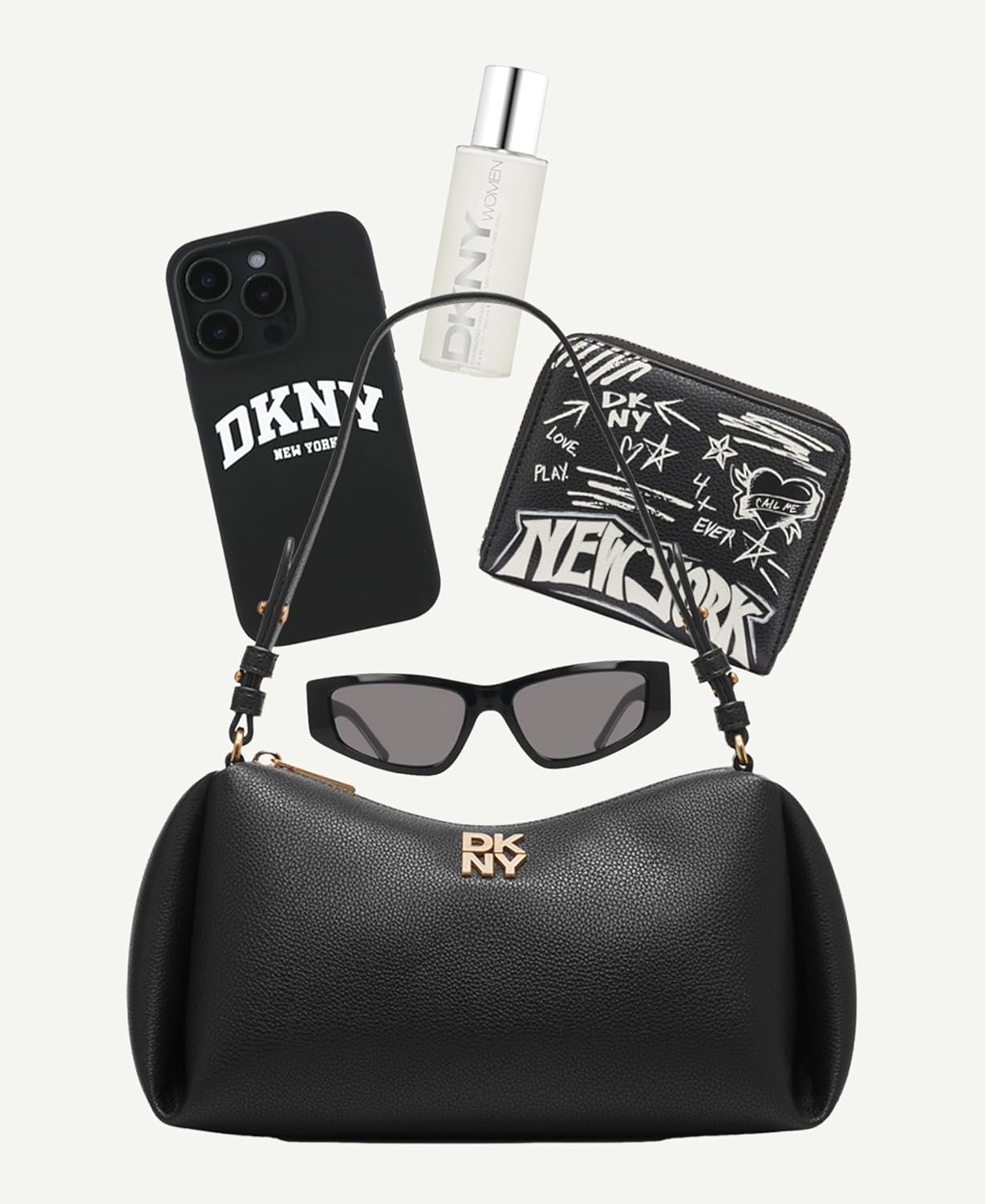 Thumbnail 3 de DKNY Fashion Soft Classic Casual Handbags Tote Tragetasche – kleine Schultertasche in Schwarz