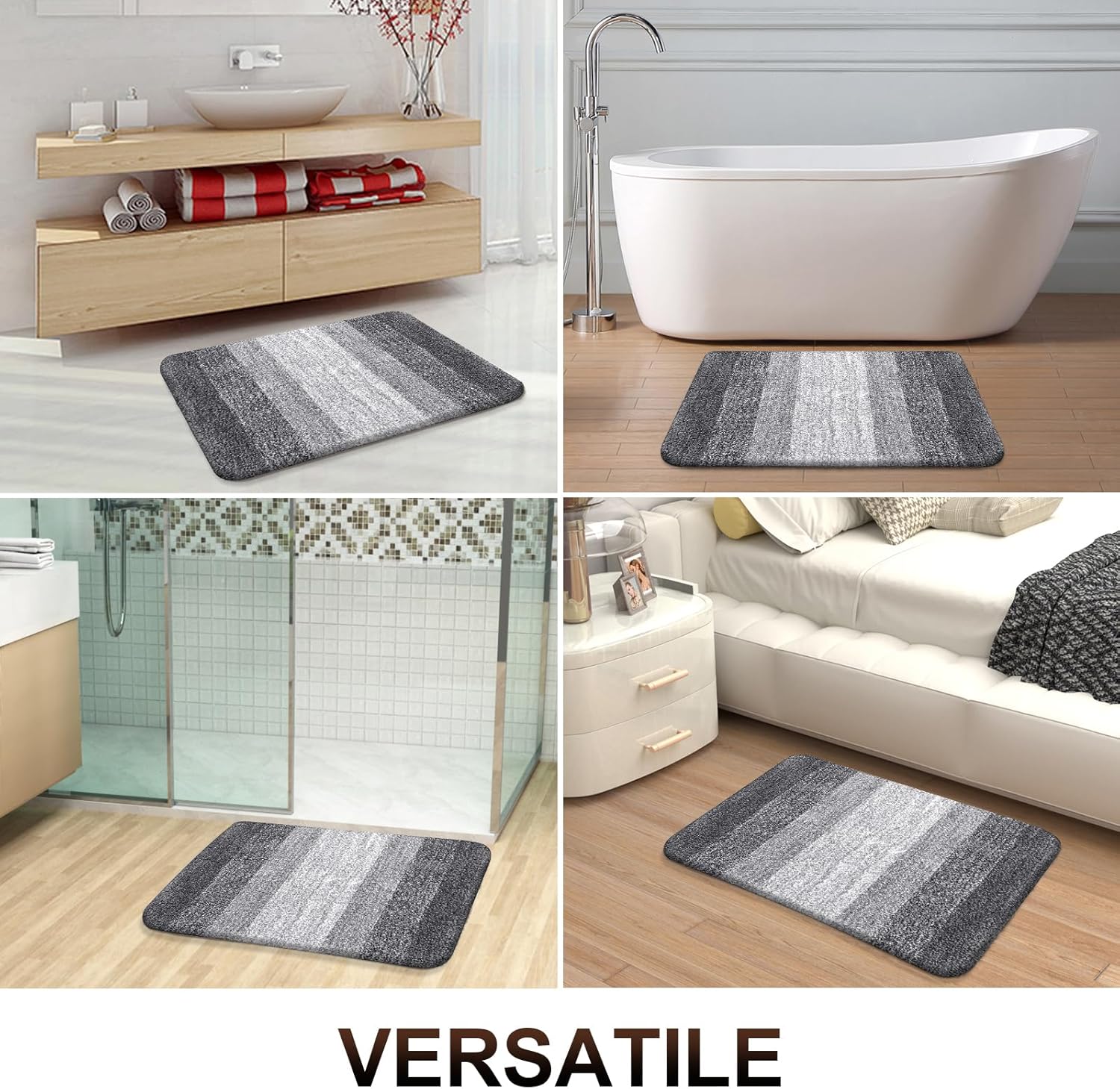 Thumbnail 6 de OLANLY Bathroom Rug 30x20, Extra Soft Microfiber