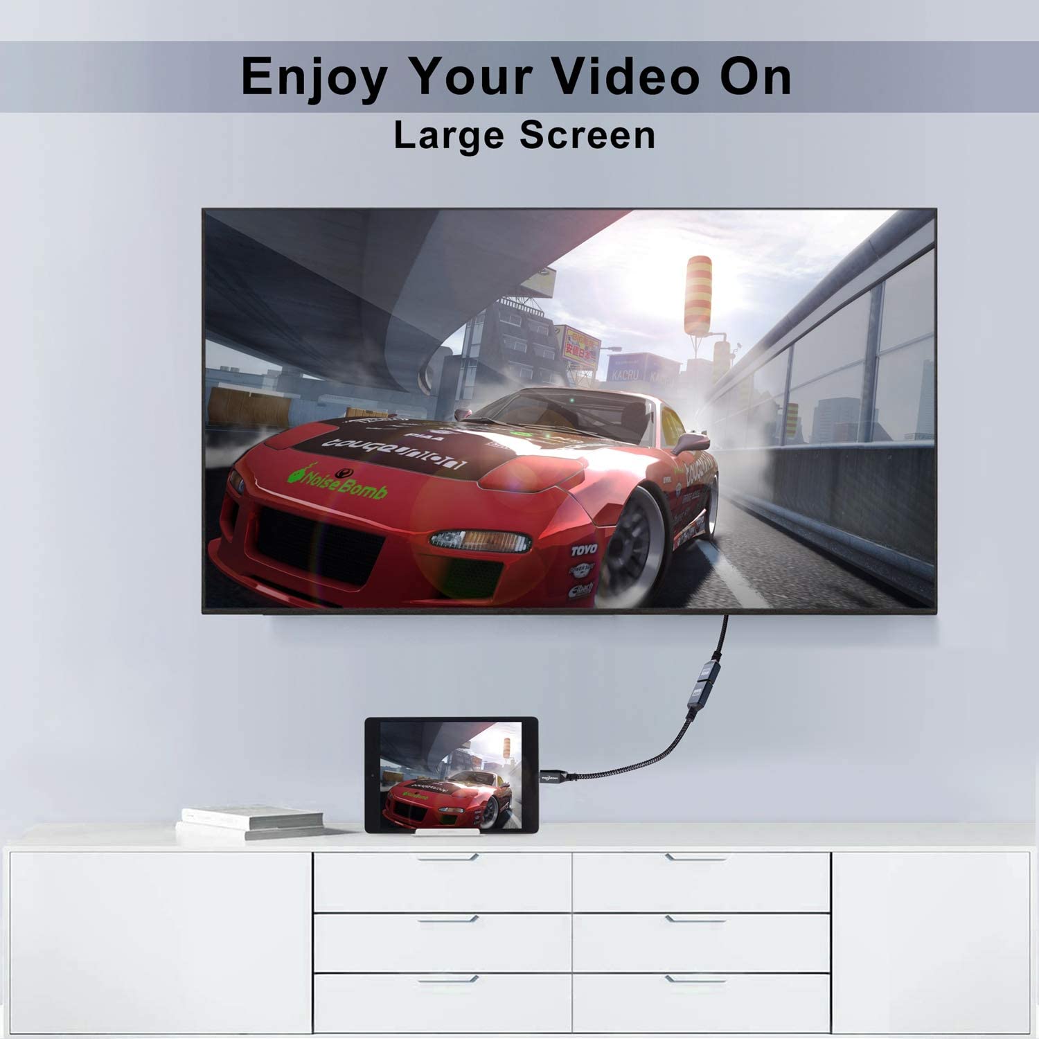 Detalle 2 de Twozoh Micro HDMI auf HDMI Kabel