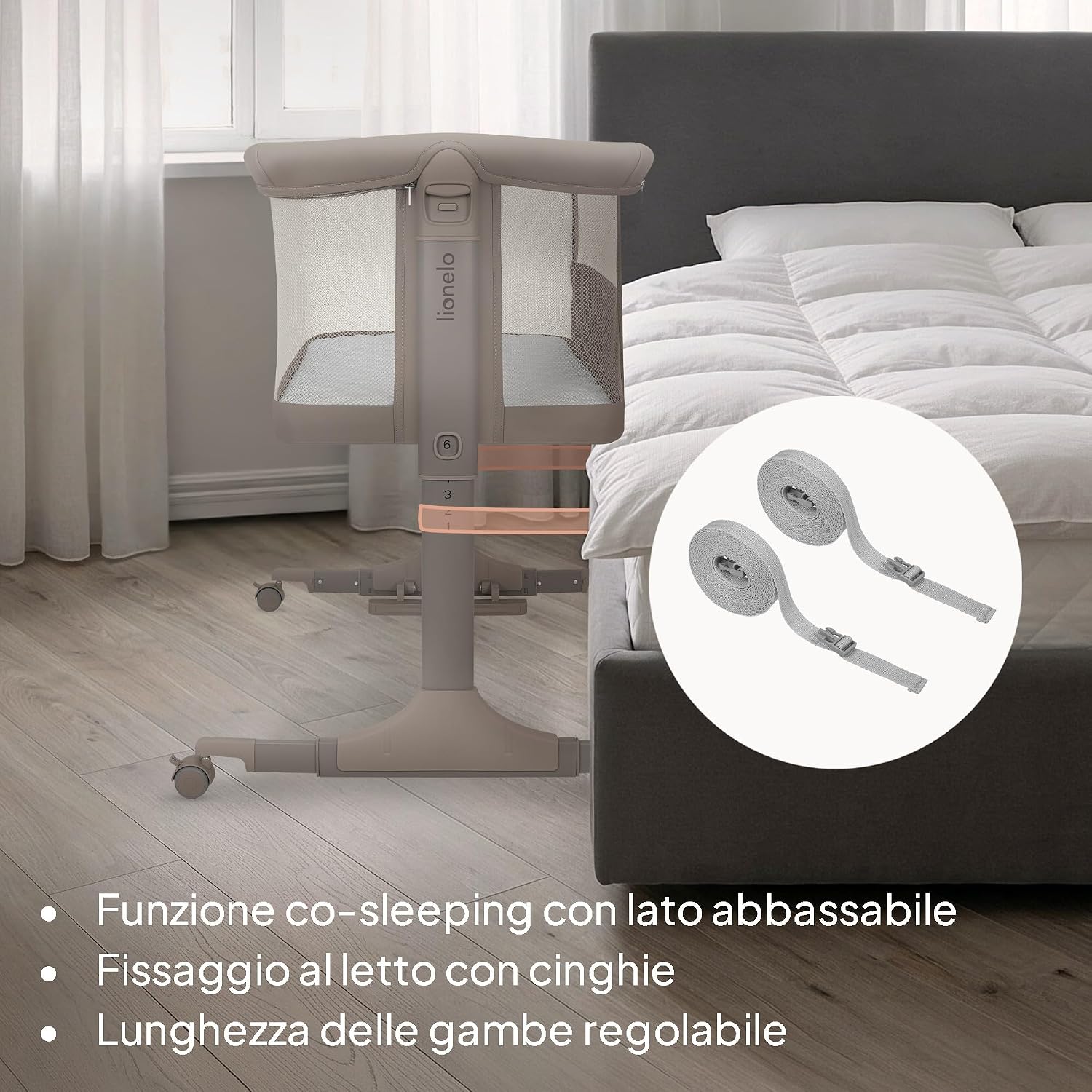 Thumbnail 2 de Lionelo Pari Culla Co Sleeping Fianco Letto 3 in 1: comfort, versatilità e praticità