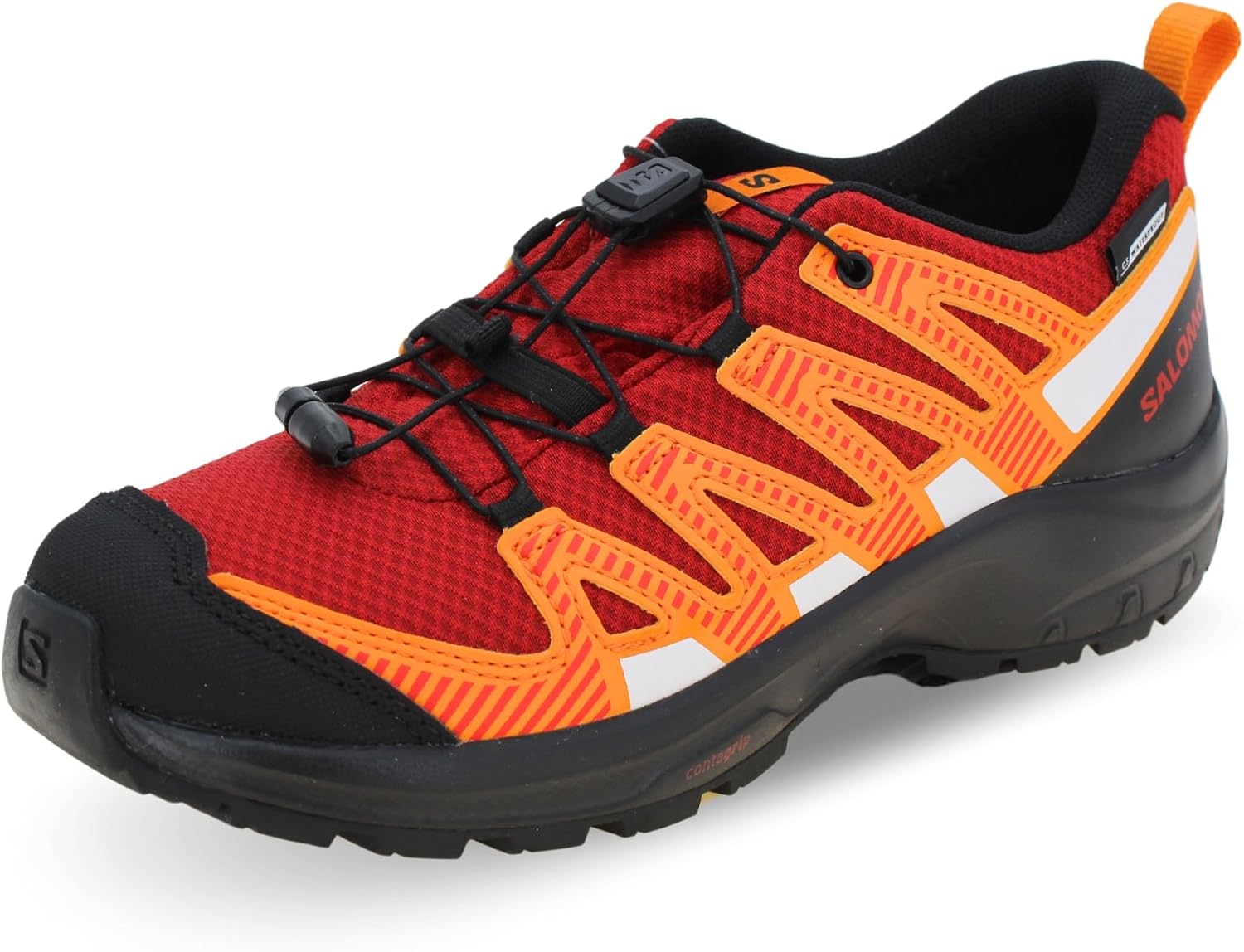 Detalle 2 de Salomon XA PRO V8 Climasalomon Waterproof Scarpe da Bambini – Earth Red, 31