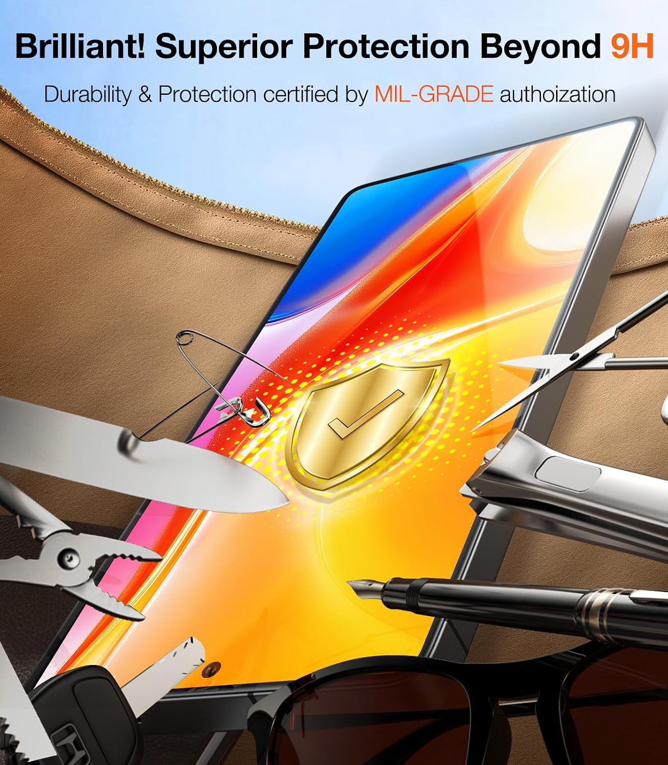 Thumbnail 4 de TORRAS for Samsung S25 Ultra Tempered Glass Screen Protector (2 Pack) with fingerprint-friendly tech