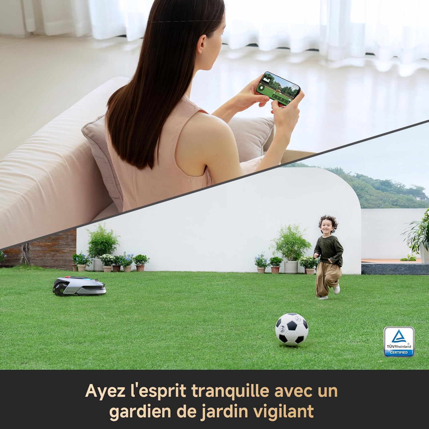 Thumbnail 6 de DREAME A2 1200 tondeuse robotisée sans fil sans RTK : LiDAR 3D 360° et vision IA