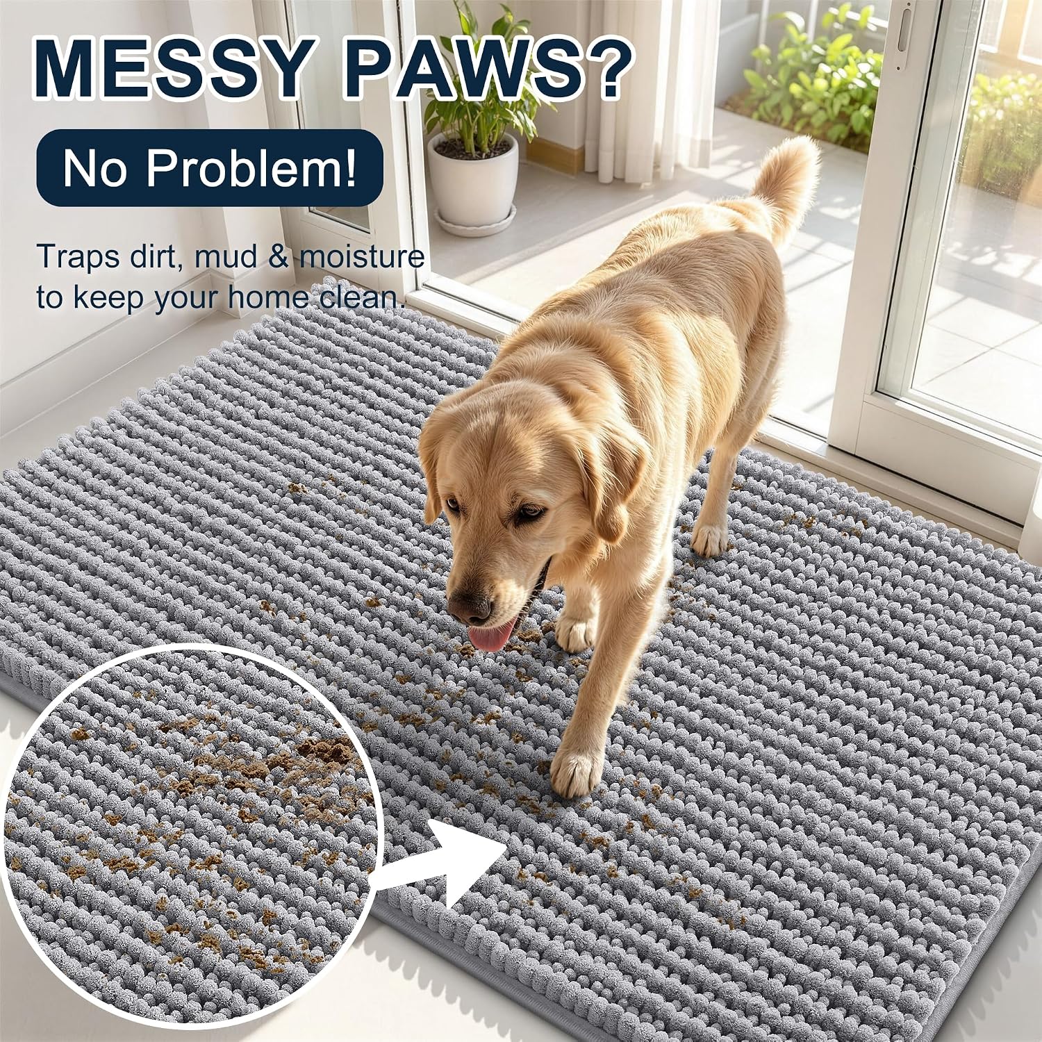 Detalle 1 de Smiry Dog Door Mat 30x20