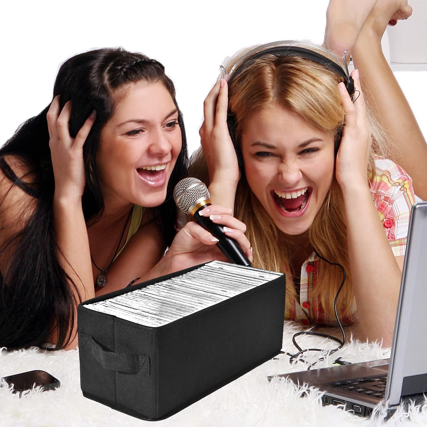 Thumbnail 5 de UENTIP CD-Aufbewahrungsbox 33,5×15×13,5 cm für 30–165 CDs 📦