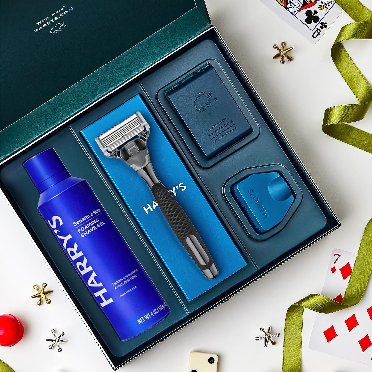 Detalle 2 de Harry's Original Gun Metal Razor Gift Set 3 🪒