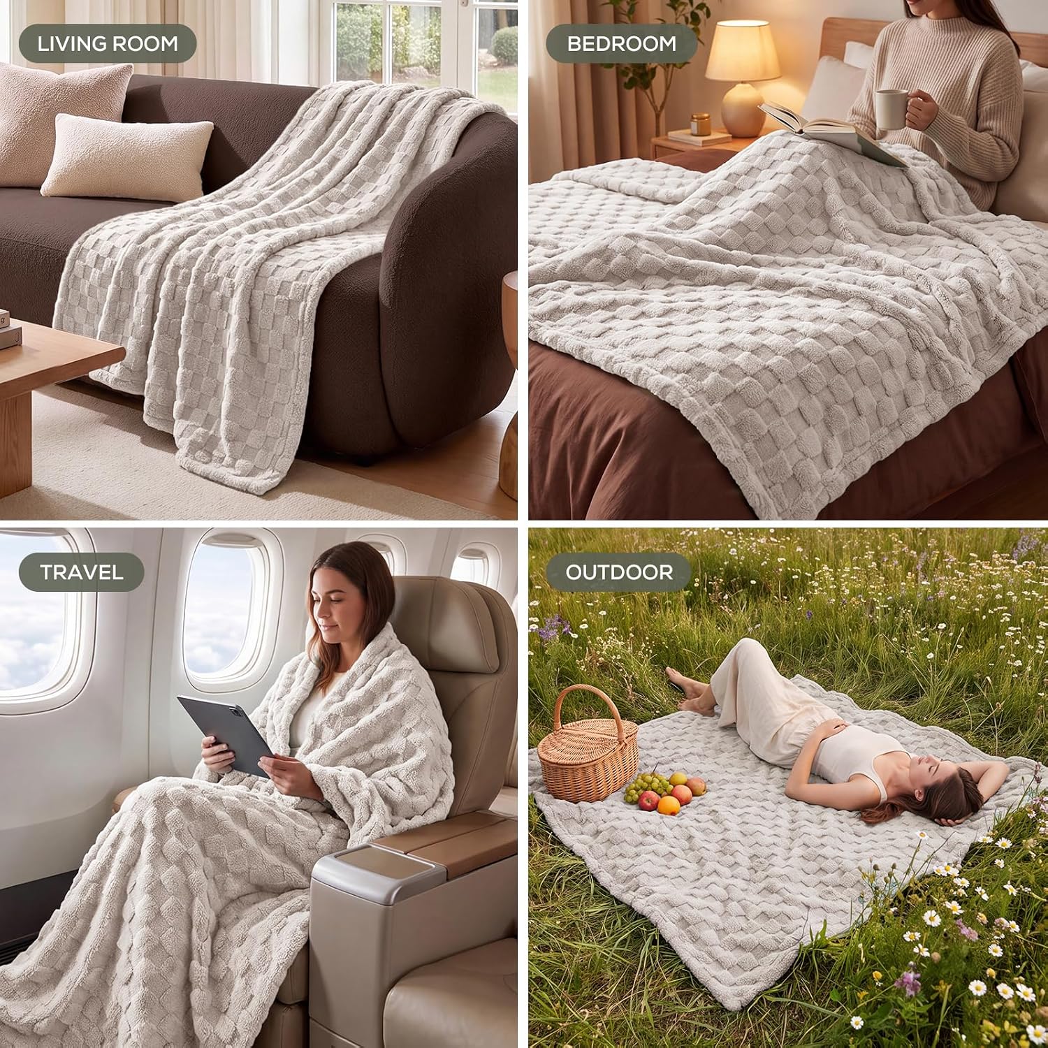 Thumbnail 5 de Utopia Bedding fleece blanket, King