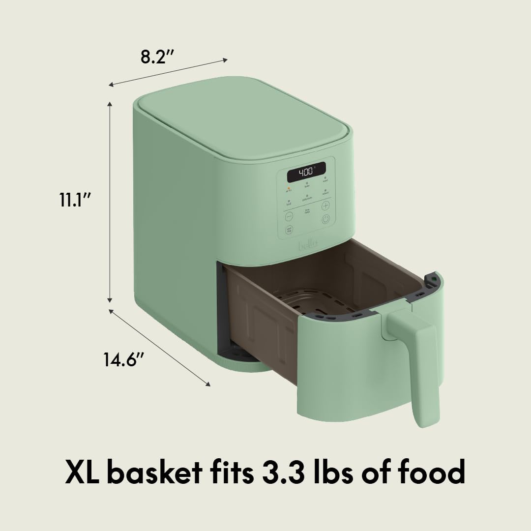 Thumbnail 6 de bella 4Qt Slim Air Fryer with Fits-anywhere Kitchenware in Seaglass