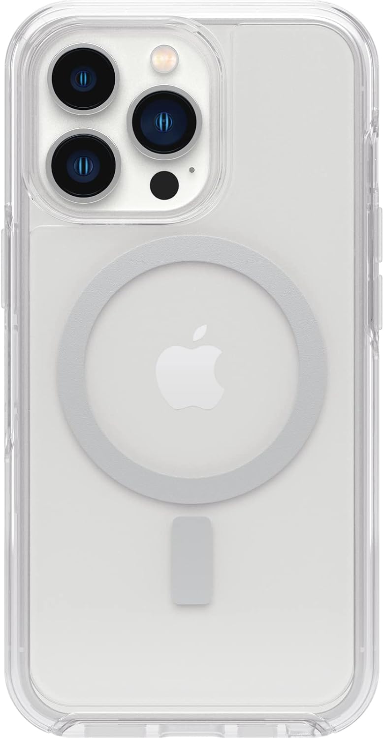 Detalle 2 de OtterBox Symmetry+ Clear con MagSafe per iPhone 13 Pro: protezione Slim con antimicrobica