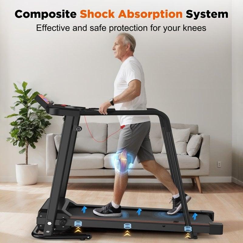 Detalle 2 de Cinta de correr Clover Fitness S200: estabilidad avanzada para uso familiar en casa