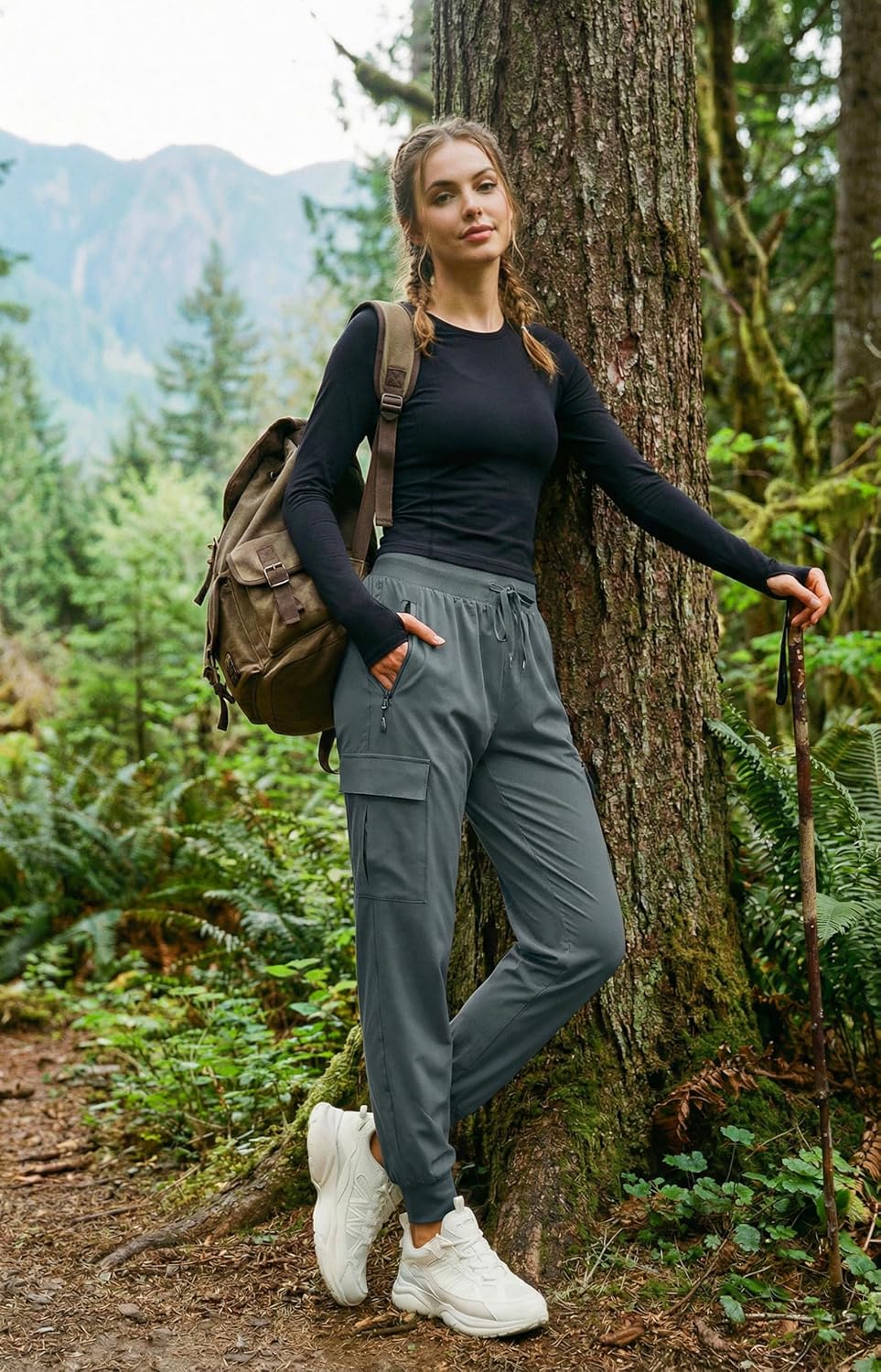 Thumbnail 1 de Libin Women's Cargo Hiking Pants — Lightweight, Quick-Dry, UPF 50+