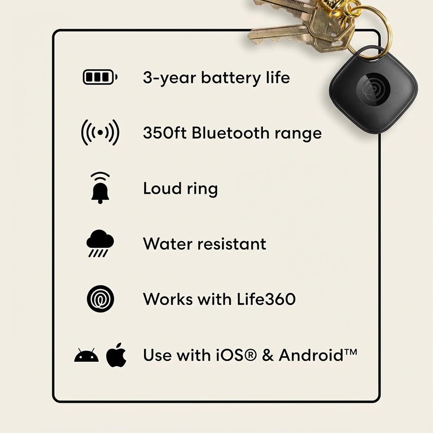 Thumbnail 6 de Tile by Life360 Mate Bluetooth Tracker 2-Pack
