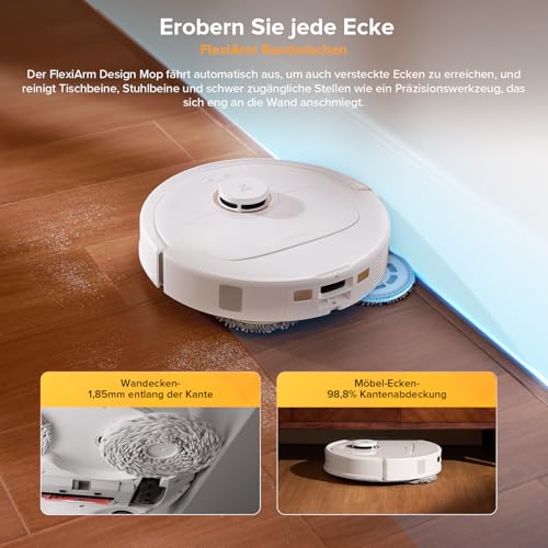 Detalle de roborock Qrevo S5V Saugroboter mit Wischfunktion und hebarem Wischmopp