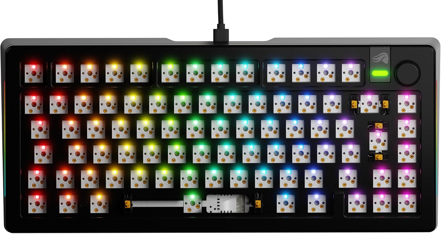 Thumbnail 5 de GLORIOUS GMMK 3 PRO 75% Barebones – Modulares Aluminiumgehäuse, ISO, Hot-Swap MX-Schalter