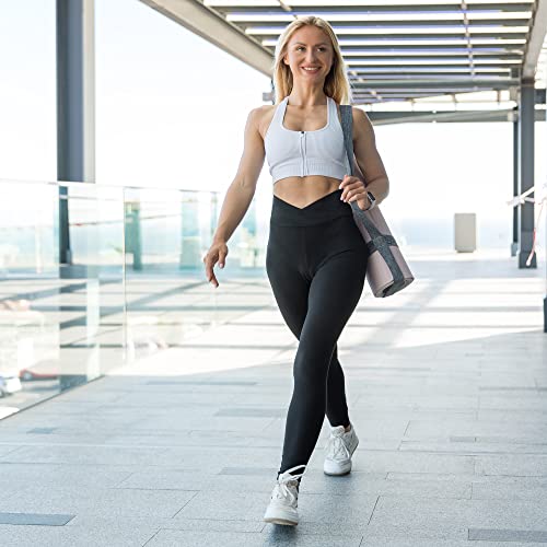 Detalle de SINOPHANT Leggings Damen High Waist – Blickdicht, Bauchkontrolle und Vielseitigkeit für Sport und Alltag