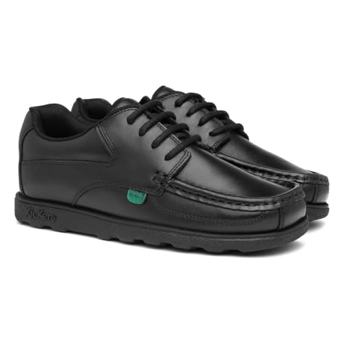 Thumbnail 6 de Kickers Fragma L4 E Kids Moc Toe Shoes - Black, 5 UK