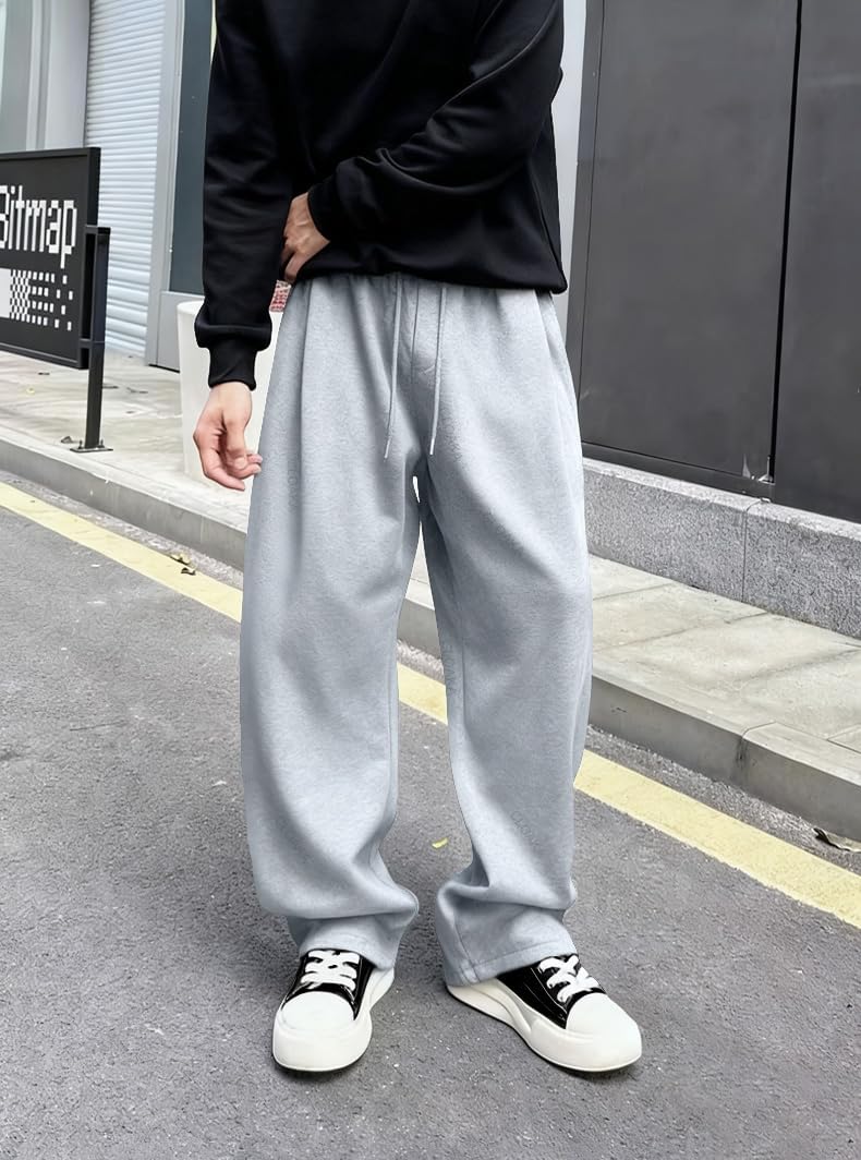 Detalle 2 de CLOAKA Jogginghose Herren – Baumwolle, Baggy-Schnitt, elastischer Bund, Alltags- und Sportkomfort