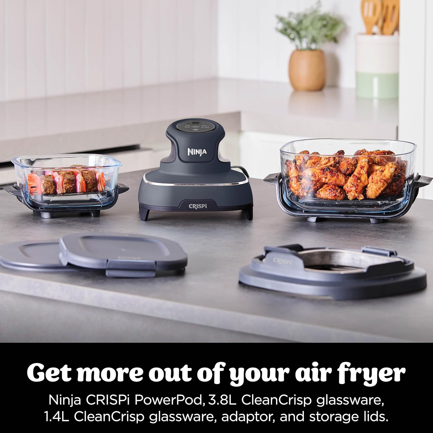 Detalle 2 de Ninja CRISPi Portable Air Fryer, 3.8L, 4-in-1 (FN101UKGY)