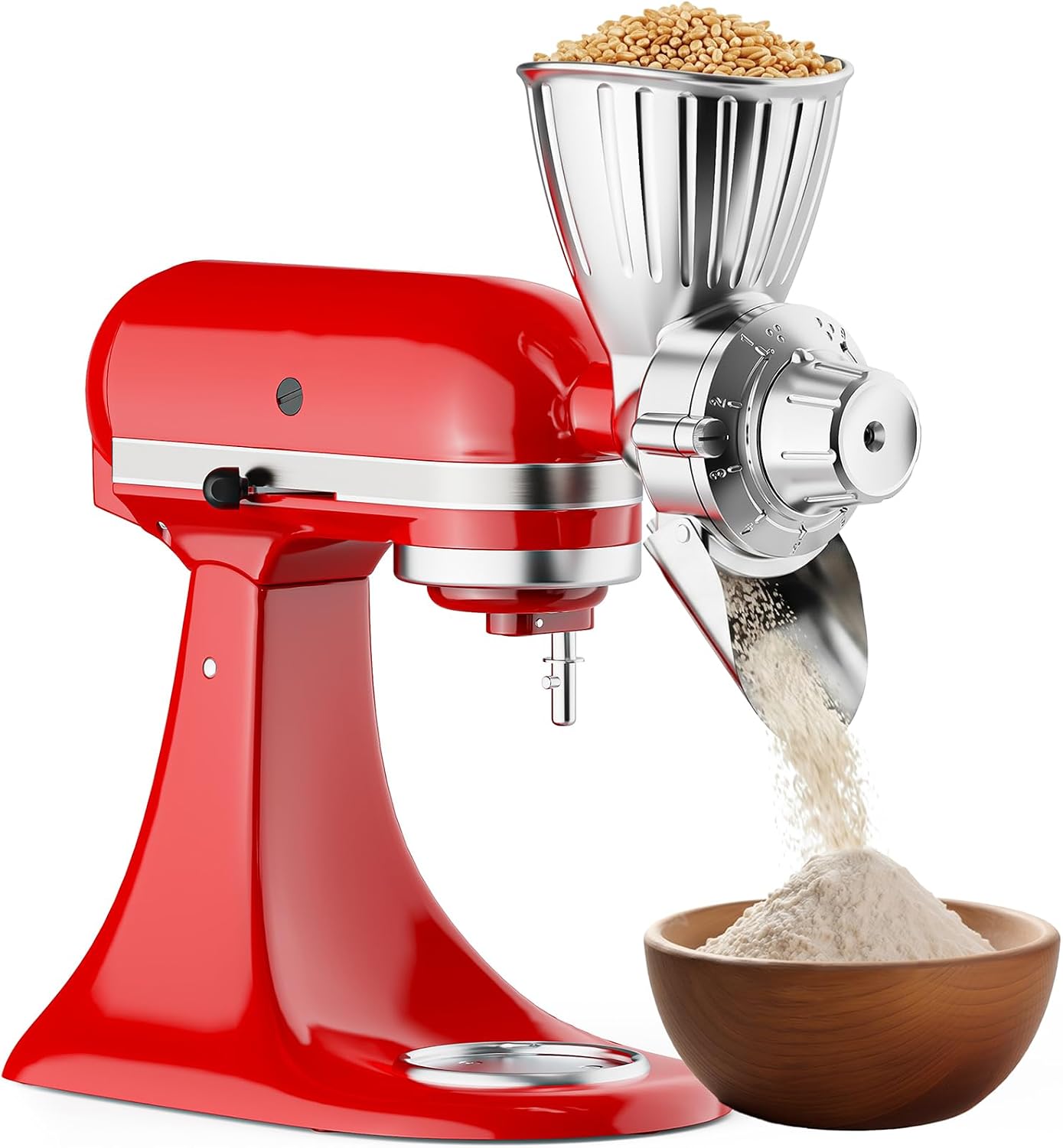 Detalle de FOCOLLK Grain Mill Attachment, Die-Cast Aluminum
