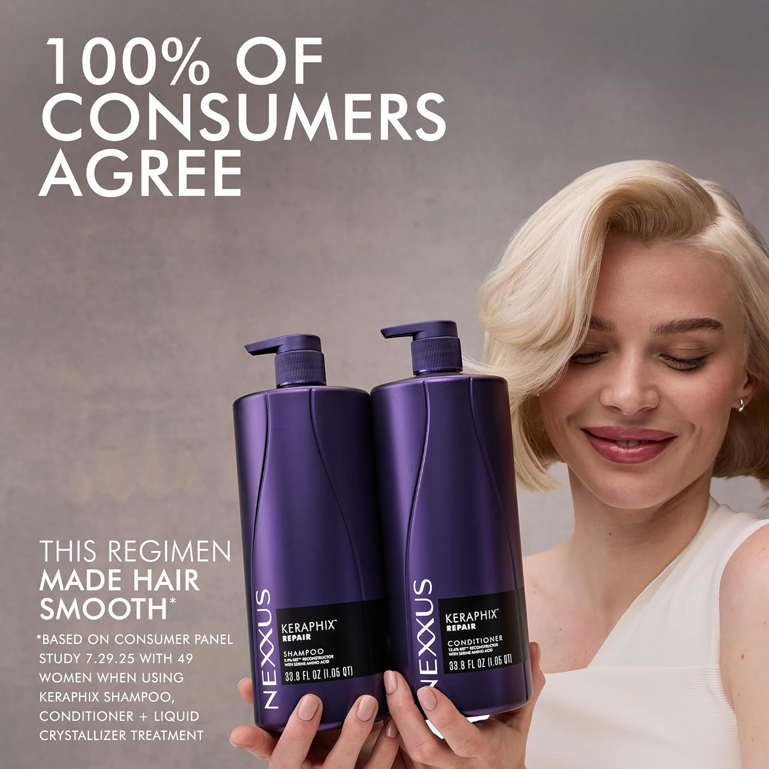 Thumbnail 4 de Nexxus KERAPHIX Shampoo & Conditioner 2-Pack for Damaged Hair (KRT Keratin Resistance Therapy)