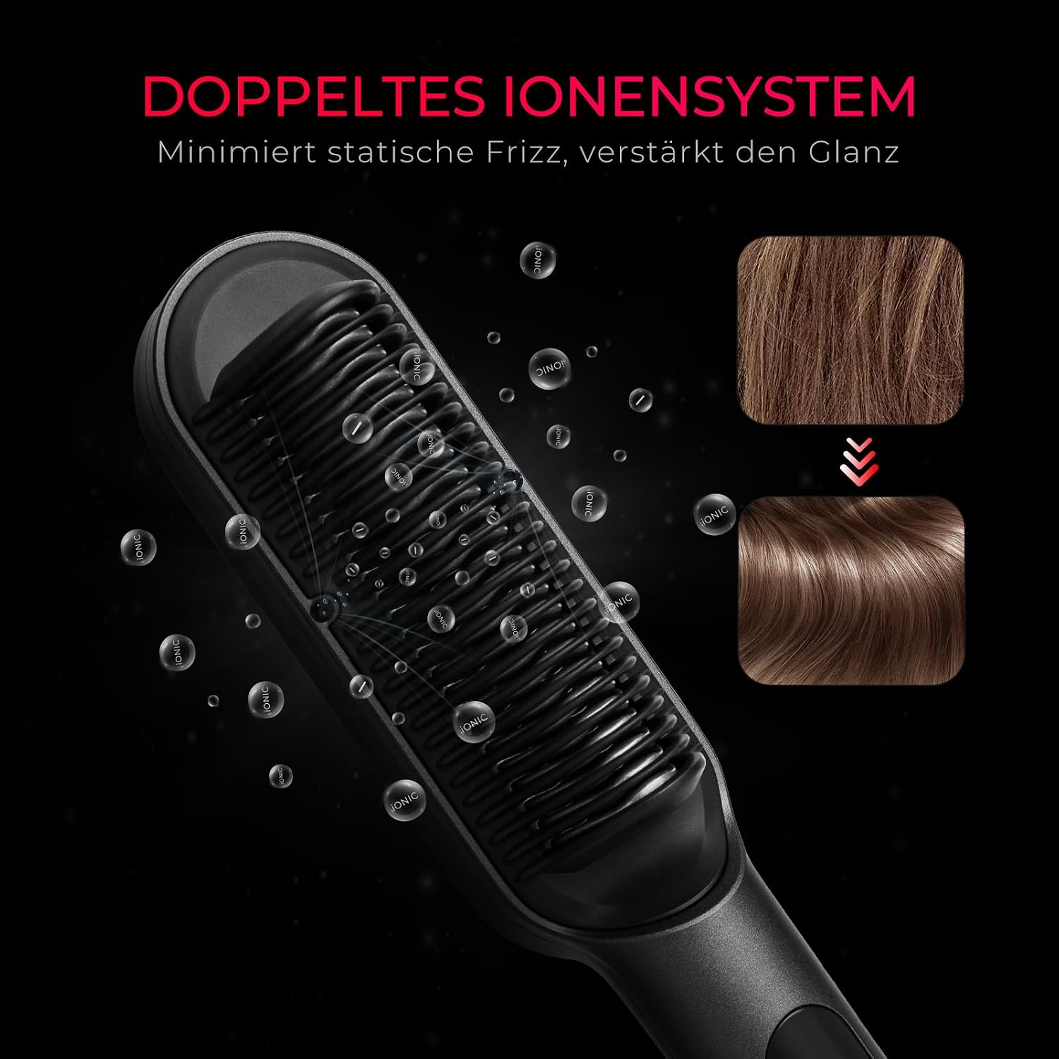 Detalle 2 de TYMO Ring Plus Haarglättungsbürste mit 9 Stufen