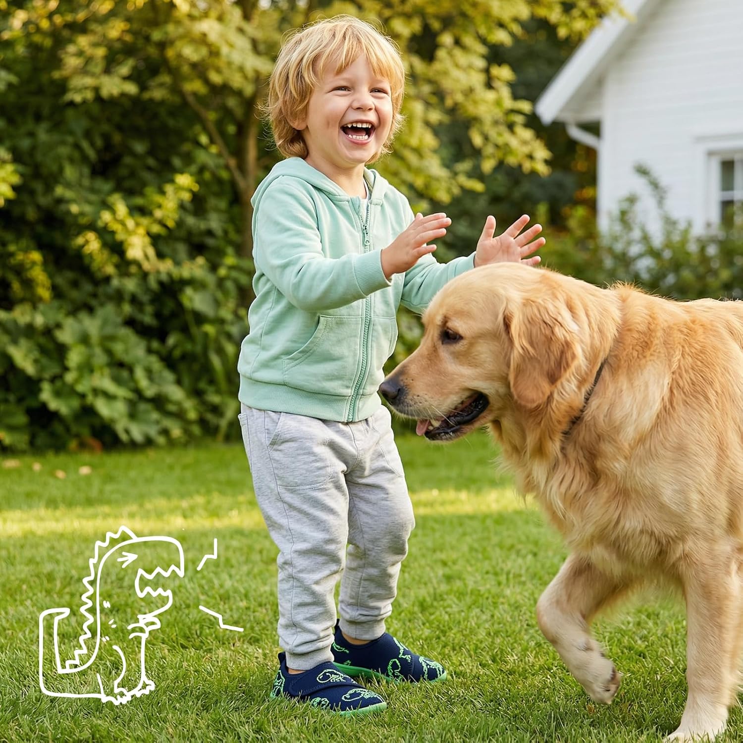 Thumbnail 1 de IceUnicorn Baby Barfußschuhe & Lauflernschuhe mit breiter Passform – rutschfeste Sneaker-/Hausschuh-Option