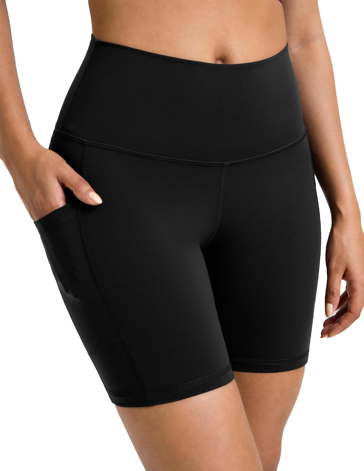 Thumbnail 4 de Colorfulkoala Women’s High Waisted Biker Shorts with Pockets (6" Inseam) — Yoga Tummy Control