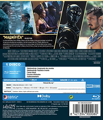 Detalle 2 de Black Panther: Wakanda Forever (Blu-ray) — Divisa Films