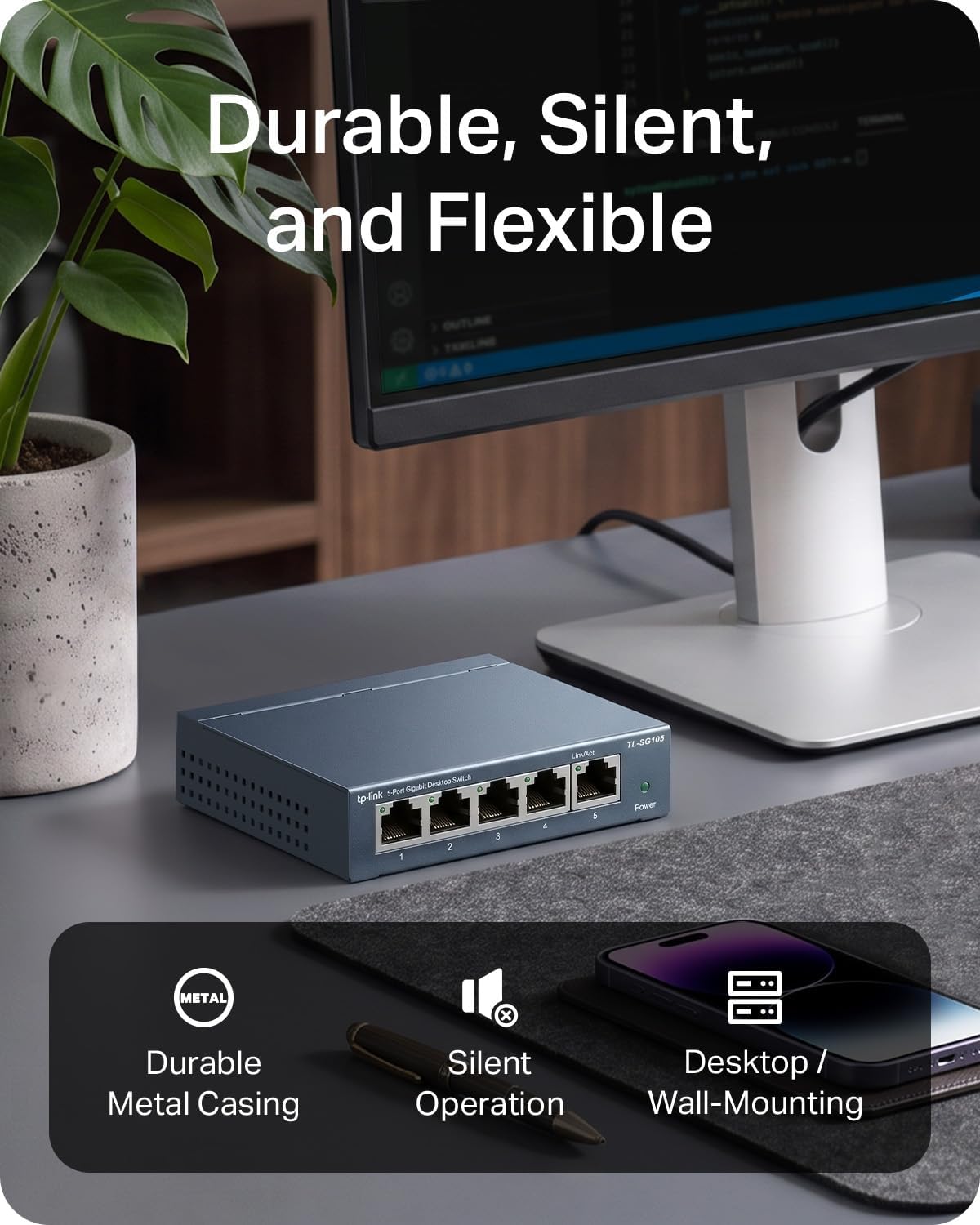 Thumbnail 4 de TP-Link TL-SG105 5-Port Ethernet Switch