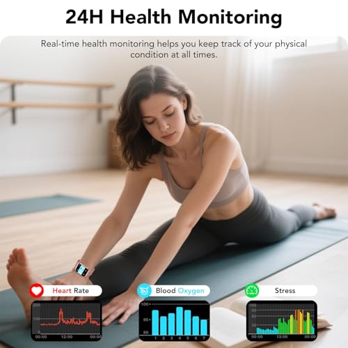 Detalle de CASCHO Reloj Inteligente para Mujer 1.85" HD con Llamadas, 120+ Modos Deportivos y Monitor de Salud
