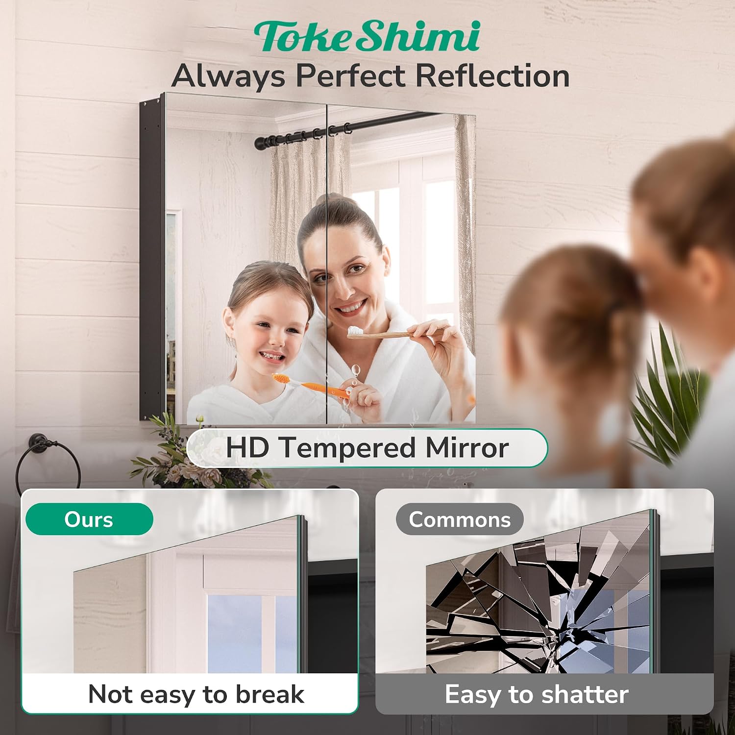 Thumbnail 6 de TokeShimi 36x24 Recessed Mirror