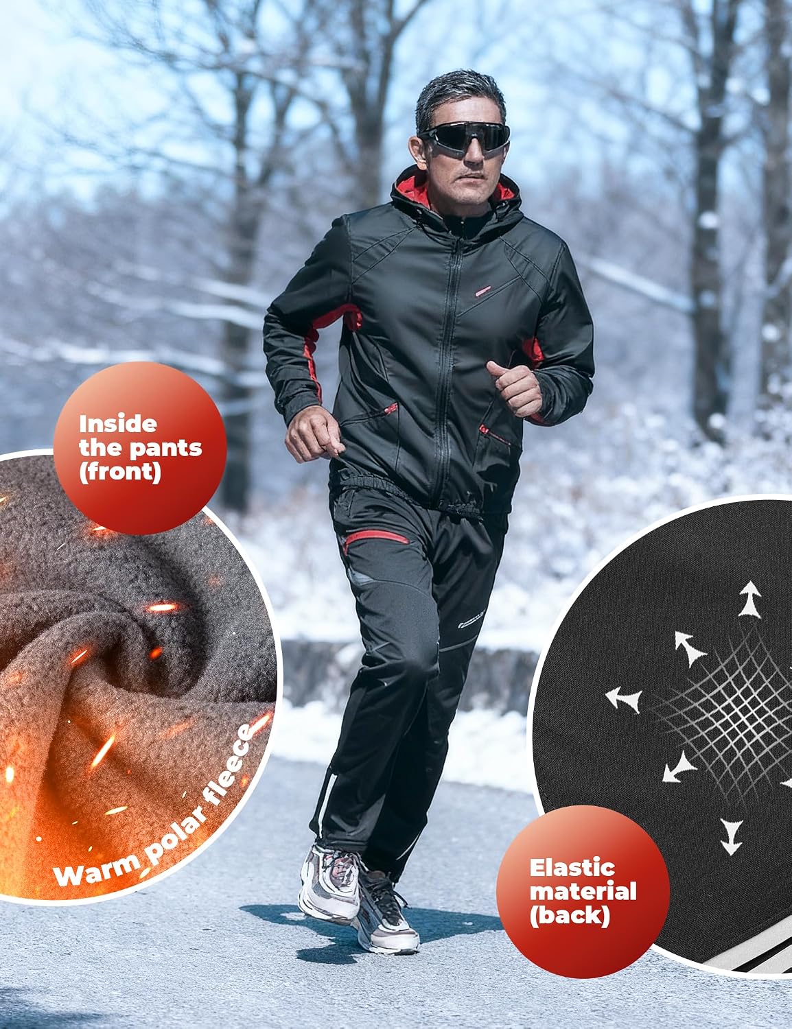 Thumbnail 4 de ROCKBROS Winter Fahrradjacke Set M-4XL