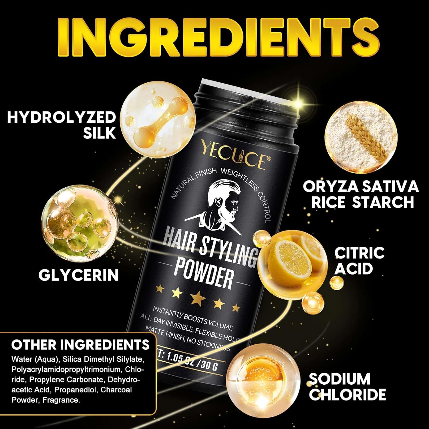 Thumbnail 3 de Haarpuder für Männer (30 g) – mikronisiertes Haarstylingpuder für mattes Volumen & starken Halt