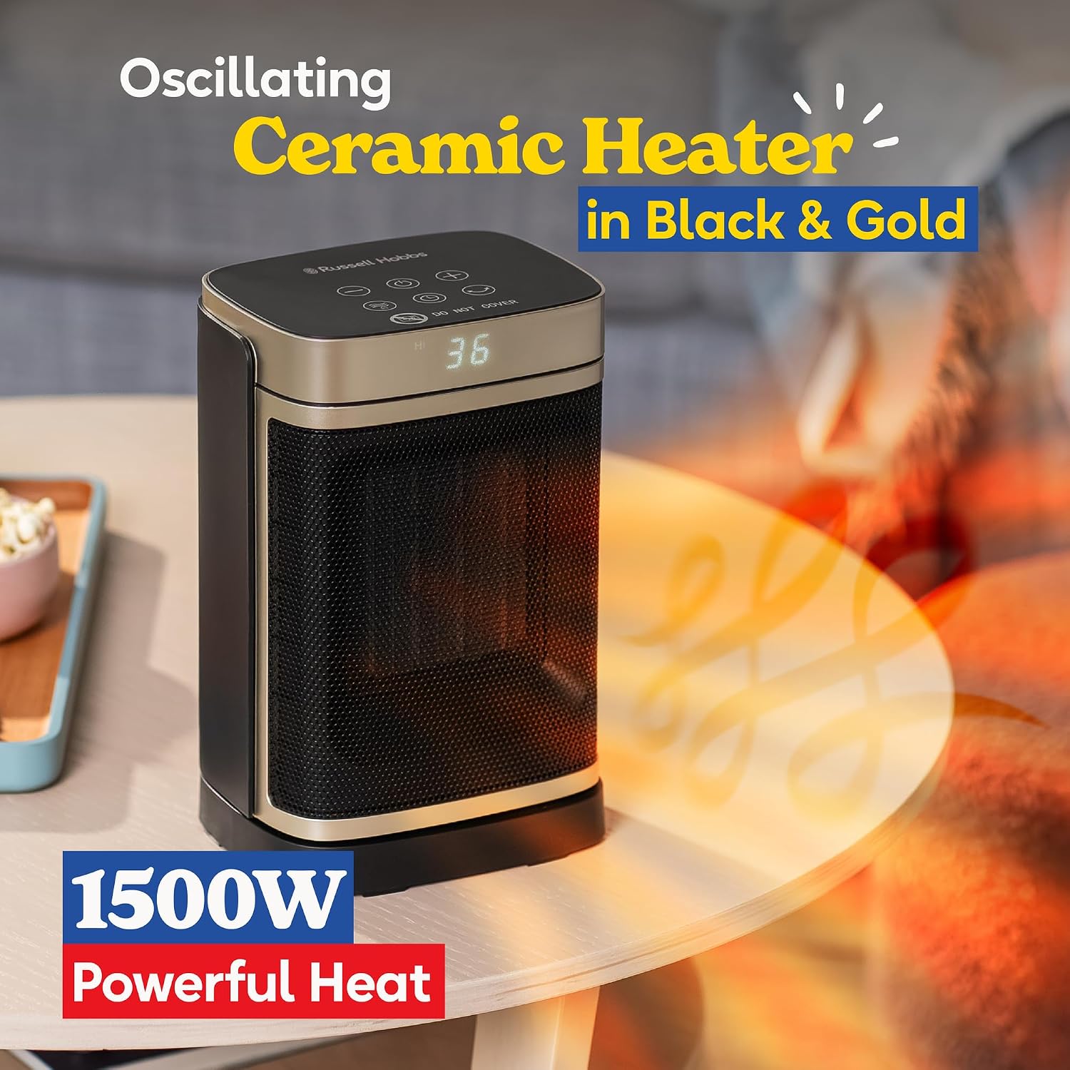 Detalle 2 de Russell Hobbs RHCH2001G 1500W ceramic space heater